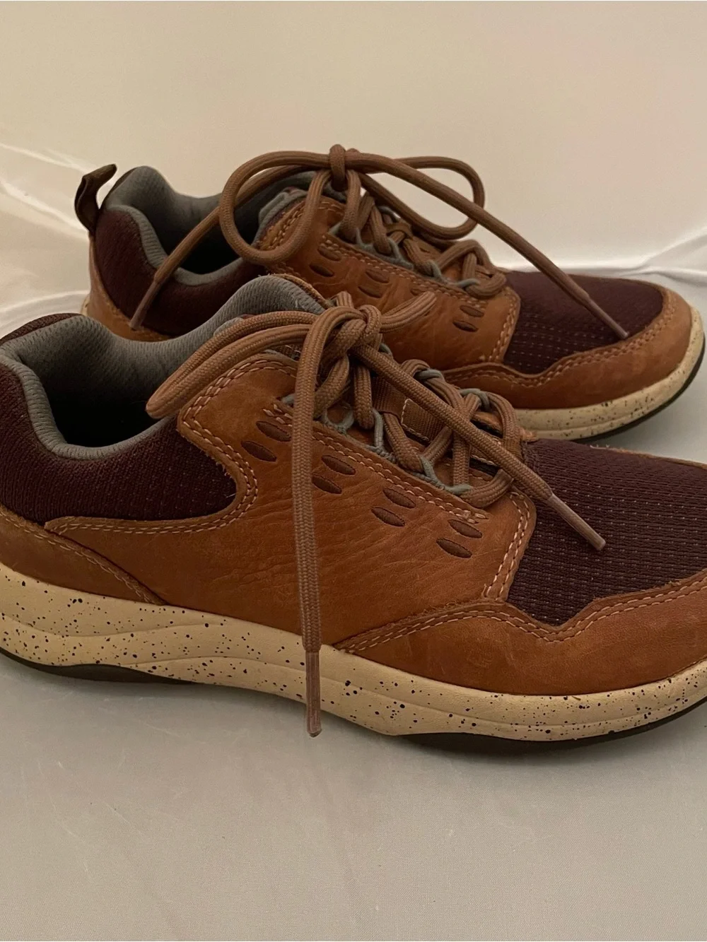 L.L. Bean Brown Mixed-Material Women's Sneakers